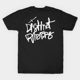 Distinct Riders – Fast Tag - white typo T-Shirt